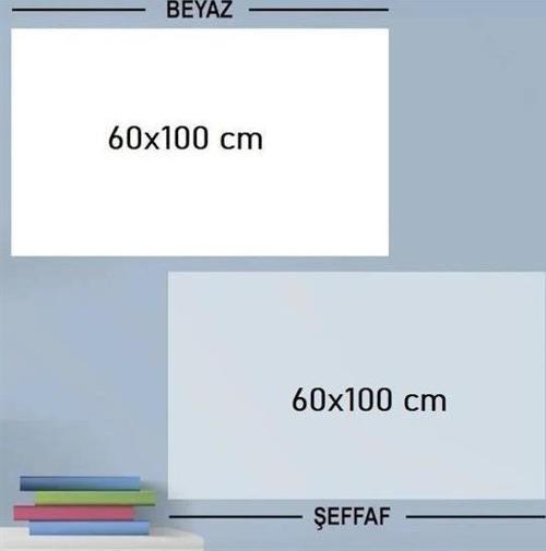 Ders Çalışma Yazı Tahtası Manyetik Duvar Stickerı 100x60 cm