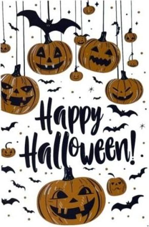Halloween Temalı Balkabaklı Duvar Sticker Seti