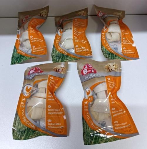 5 adet  8 in 1 Delights XS Köpek Ödül Kemiği Tekli Skt : 09/2026