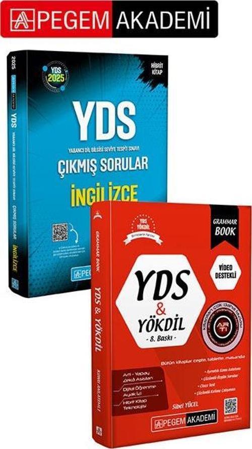 PEGEM AKADEMİ 2025 YDS İngilizce Çıkmış Sorular + YDS YÖKDİL Grammar Book Seti (2.Kitap)