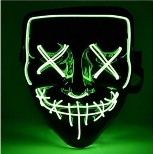 LED Işıklı Yeşil Maske
