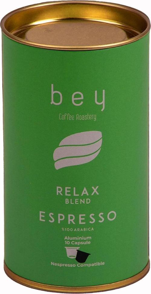 Bey Coffee Roastery Relax Blend Nespresso Uyumlu Aluminyum Kapsül Kahve 10 Adet