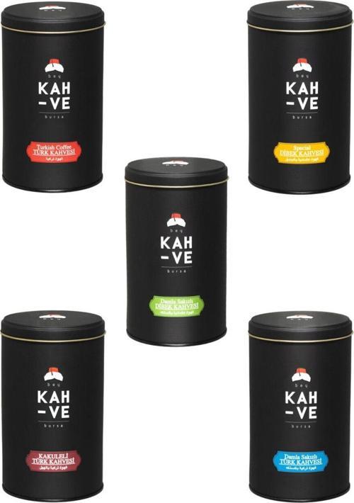 Tanışma Seti Türk Ve Dibek Kahvesi Çeşitleri Teneke 250 G - 5 Çeşit