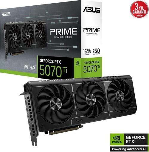 Prıme Geforce Rtx 5070 Ti 16Gb Gddr7 256 Bit Dlss 4 Ekran Kartı