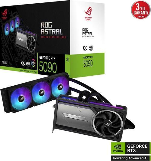 Rog Astral Lc Geforce Rtx5090 32Gb Gddr7 512Bit Oc Dlss4 Ekran Kartı