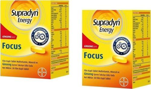 Supradyn Energy Focus Multivitamin 30 Tablet 2 Adet