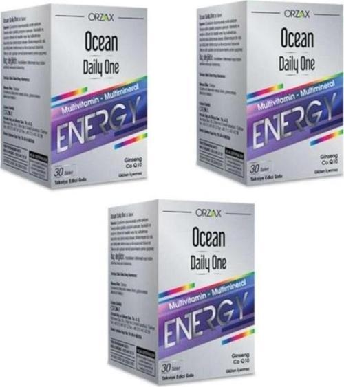 Ocean Daily One Energy Multivitamin - Multimineral 30 Tablet | 3 Adet