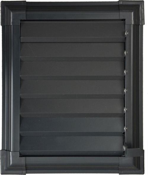 45 X 50 Alüminyum Siyah Banyo Wc Panjuru