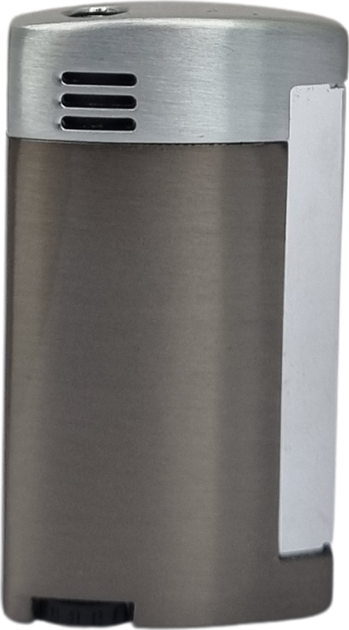 PremiumQuality Tek Torch Pürmüz Koyu Gümüş Puro Çakmağı