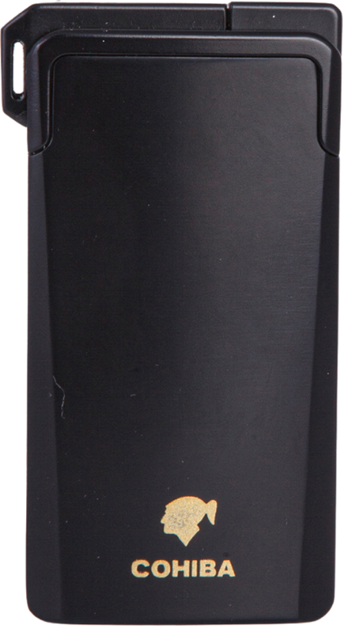 Tek Torch Pürmüz & Soft Flame Fırçalı Siyah Puro & Pipo Çakmağı