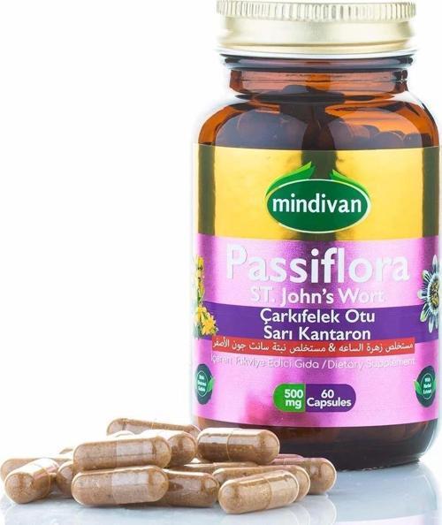 Çarkıfelek Otu & Kantaron Ekstreli 500 Mg 60 Kapsül