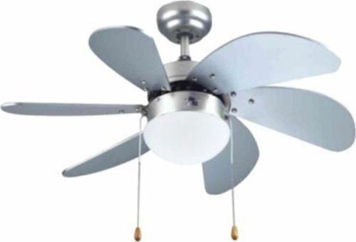 Kcf282 60W Silver 6 Kanatlı Avizeli Tavan Latörü