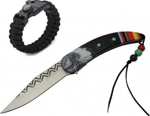 İsme Özel India Çakı Apache MC-A046BK- 21 CM