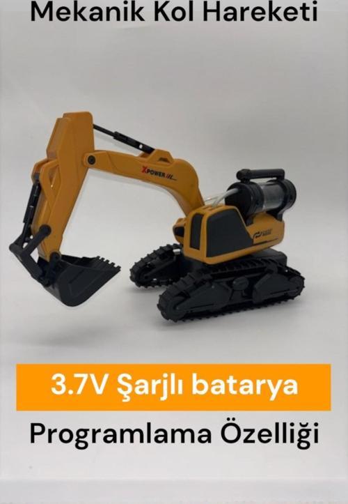 2.4GHz Uzaktan Kumandalı Şarjlı 360° Dönen Dozer – Full Fonksiyon