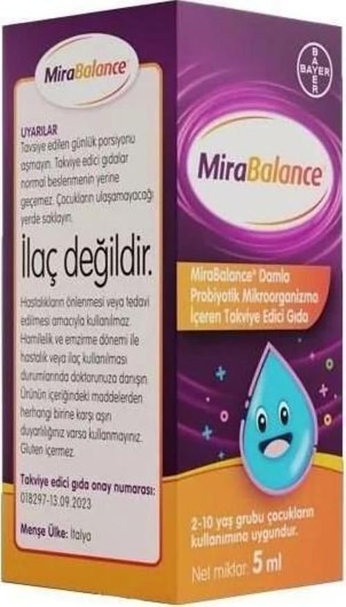 Mirabalance Probiyotik Damla 5 ml