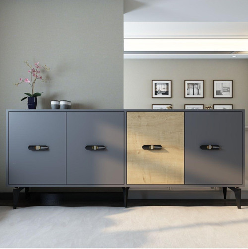 Cherry 180 Cm Konsol(Kx180) Antrasi̇T-Safi̇Rmeşe