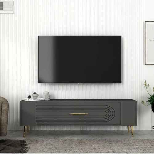 Retrol3Dd Tv Sehpasi Antrasi̇T-Altin