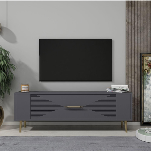 Retrol1Dd Tv Sehpasi Antrasi̇T-Altin