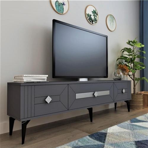 Ceneyra 180 Cm Tv Ünitesi Antrasit-Gümüş