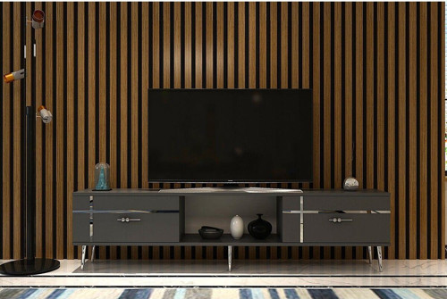 Li̇Nedd Tv Sehpasi Antrasi̇T-Gümüş
