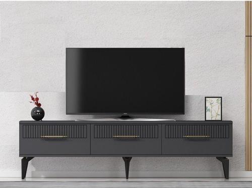 Alvin 180 Cm Tv Sehpası Antrasit Antrasit