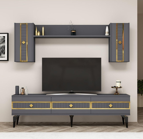 Norra 180 Cm Tv Üni̇Tesi̇ Antrasi̇T-Altin