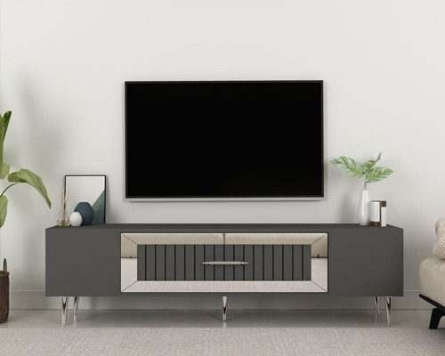 Dekolp3Dd Tv Sehpasi Antrasi̇T-Gümüş