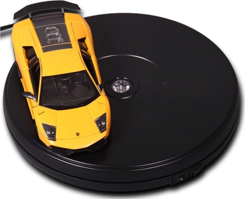 Ürün Çekimi İçin 360 Derece Elektrikli Döner Tabla Turntable SİYAH