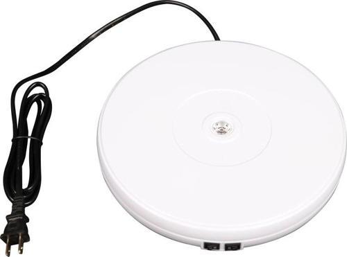 Vision Ürün Çekimi İçin 360 Derece Elektrikli Döner Tabla Turntable beyaz
