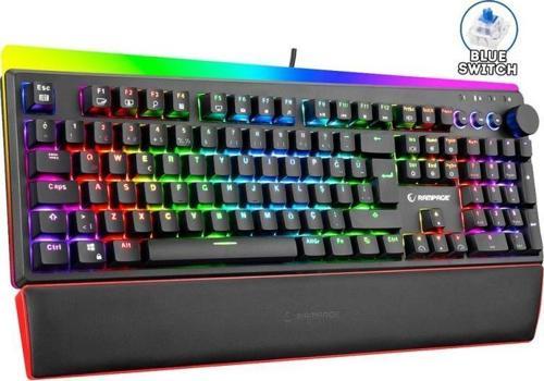 Kb-r97 X-tracer Siyah Usb Rgb Aydınlatmalı Blue Switch Bilek D