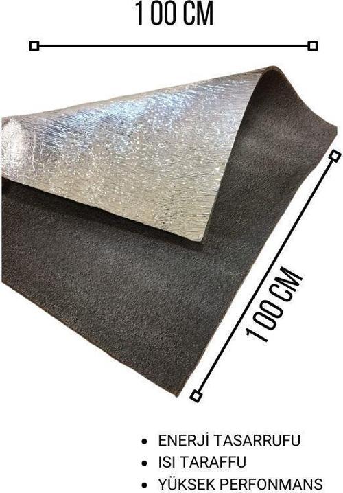 ALÜMİNYUM KAPLI POLİETİLEN SÜNGER LEVHA 10 MM (EN:1 MT BOY:1 MT)