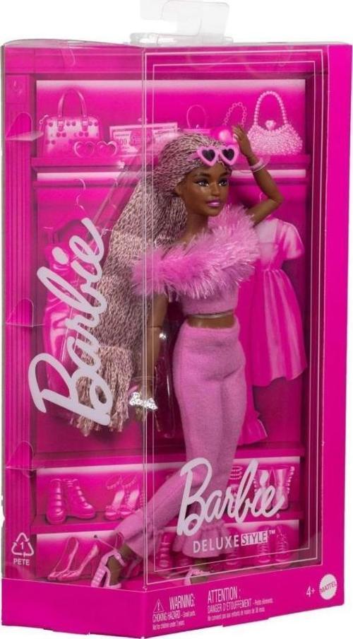 HYV28 Barbie Deluxe Style Doll - Kahverengi Örgü Saçlı