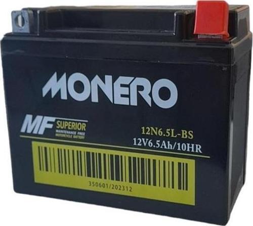 12N6.5L-BS  6.5AMPER  MOTOSİKLET AKÜSÜ EBATLAR: 138*65*100 mm