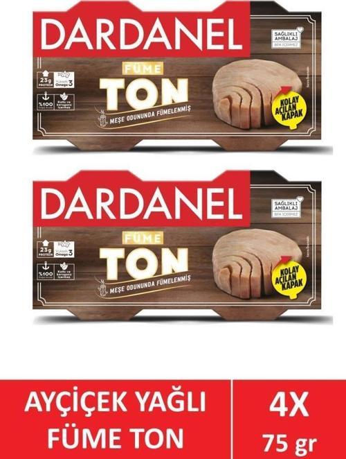 Ayçiçek yağlı füme ton 4 X 75 gr