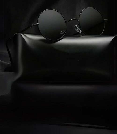 Zeda Yuvarlak Model Metal Çerçeve Siyah Erkek Güneş Gözlüğü