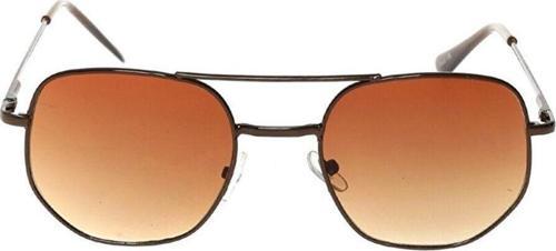 Beşgen Köprülü Kahverengi Erkek Güneş Gözlüğü