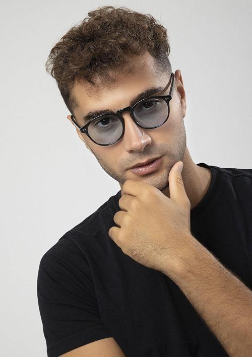 Retro Yuvarlak Anahtar Model Erkek Güneş Gözlüğü