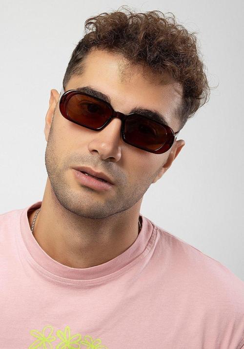 Elips Model Kemik Çerçeve Erkek Güneş Gözlüğü