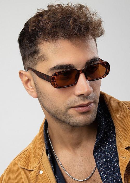 Elips Model Kemik Çerçeve Erkek Güneş Gözlüğü