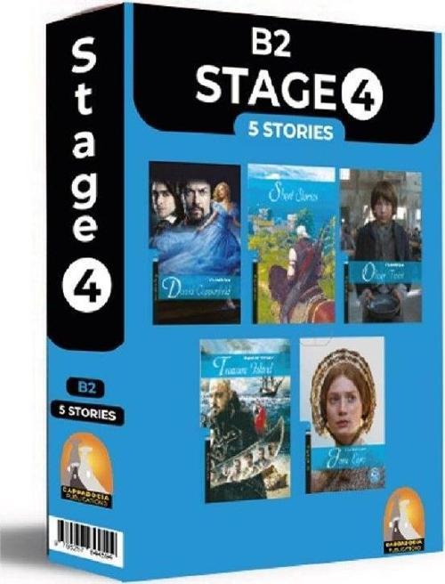 İngilizce Hikaye Stage 4 5’li Hikaye Seti Kutu Tanıtım (B2) Seviyelerinde Kare Kod Okumalı