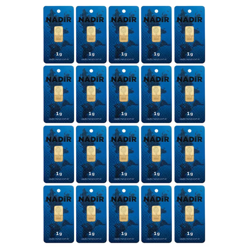 24 Ayar 20 Adet 1 gr Altın