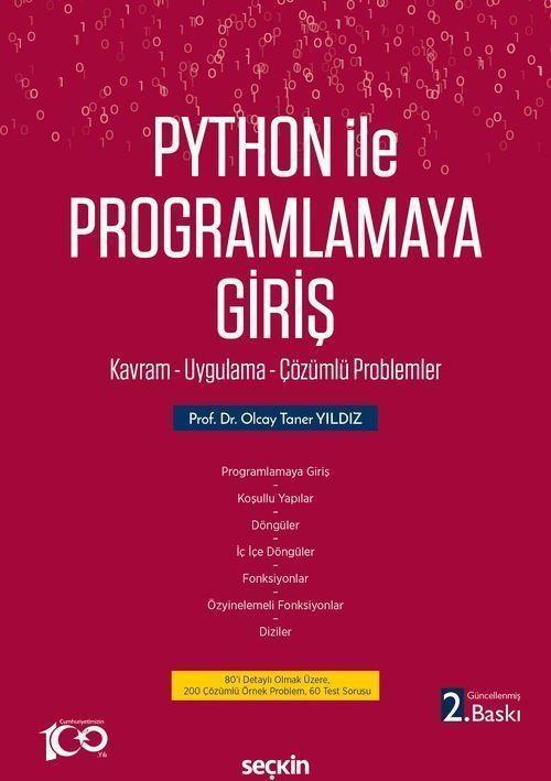 Python İle Programlamaya Giriş Kavram - Uygulama - Çözümlü Problemler