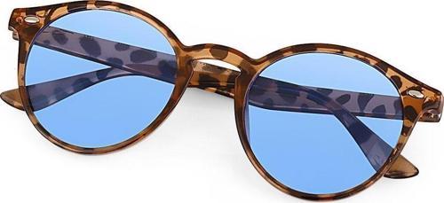 Anahtar Model Mavi Lens Leopar Kadın Güneş Gözlüğü