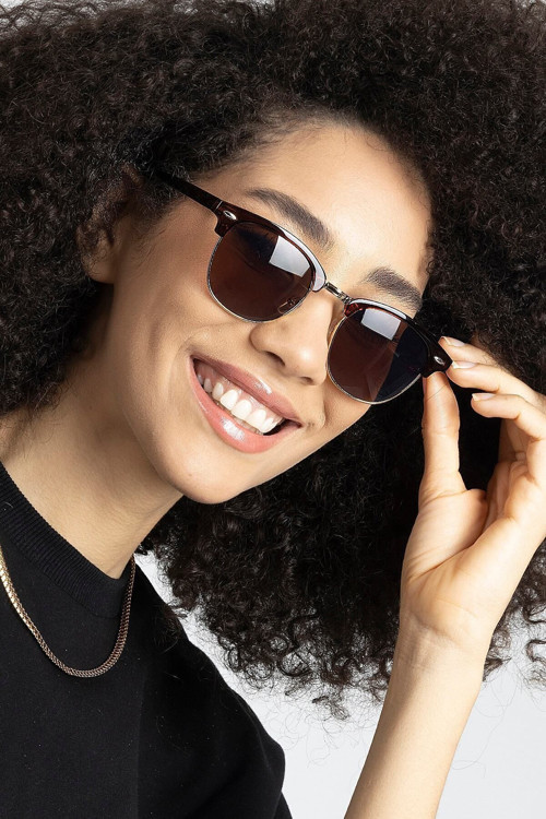 Gold - Kahverengi Club Master Kadın Güneş Gözlüğü