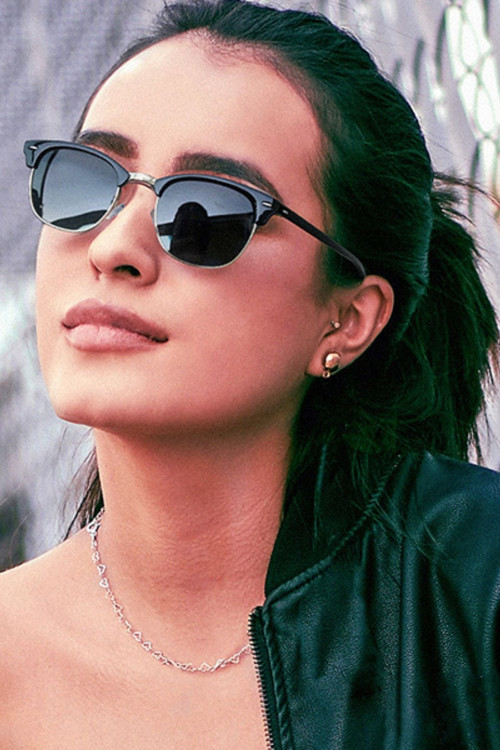 Gümüş - Siyah Club Master Kadın Güneş Gözlüğü