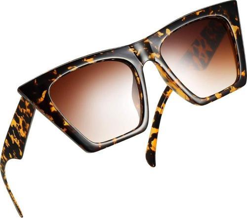 Leopar Cat Eye Kadın Güneş Gözlüğü