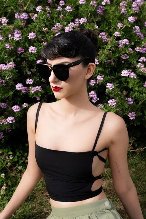 Zey Siyah Güneş Gözlüğü - Black Sunglasses