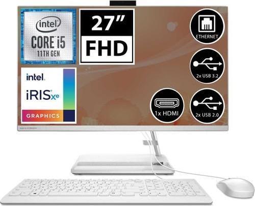 Ideacentre 3 F0FW00R8TX01 I5-1155G7 8gb 512SSD 27" Fullhd Freedos All In One Bilgisayar