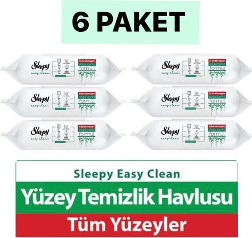 Easy Clean Beyaz Sabun Katkılı Yüzey Temizlik Havlusu 100'Lü 6 Paket