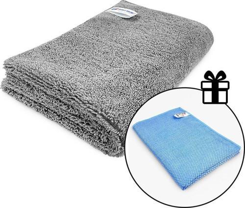 Mikrofiber Oto Kurulama Bezi - Mega Boy Mavi Oto Cam Bezi Hediyeli